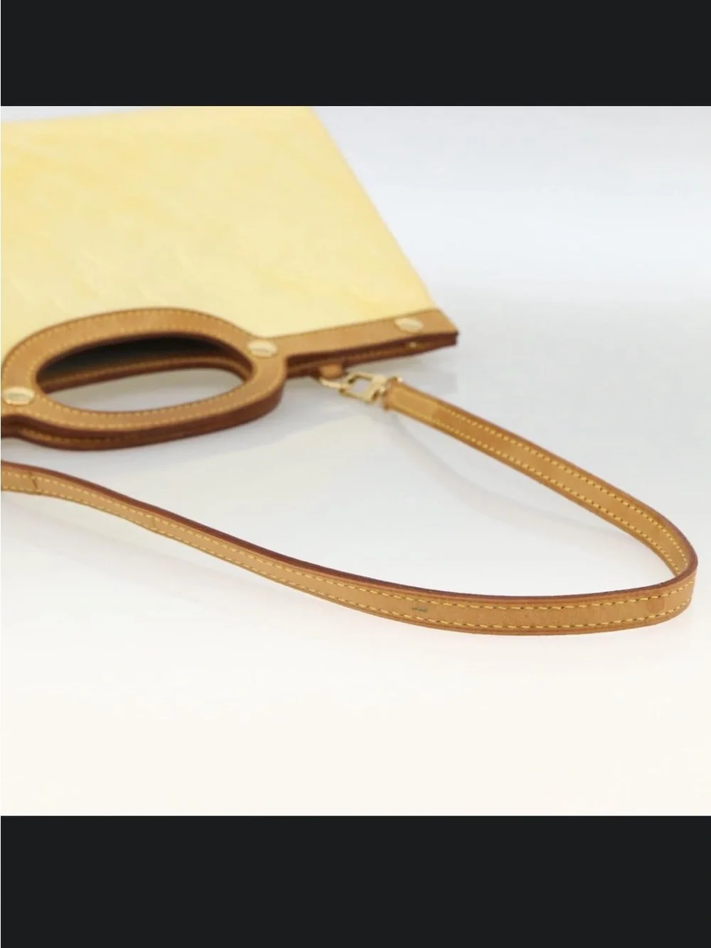 Louis Vuitton Roxbury Drive Perle Monogram Vernis Patent Leather Bag Strap